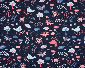 0.5 m Jersey summer Navy Lachs pink children