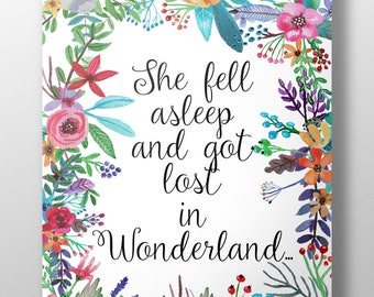 Alice In Wonderland Wall Art alice in wonderland wall art | etsy Alice In Wonderland Wall Art alice in wonderland wall art | etsy