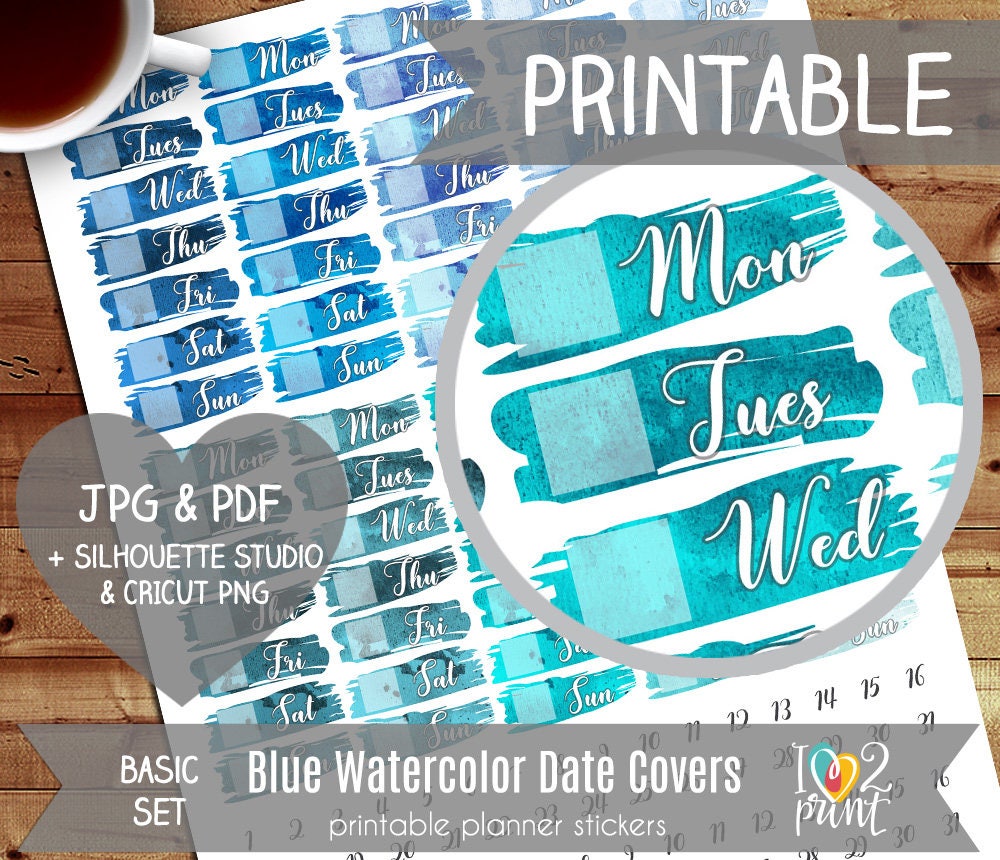 Multicolor Date Dots Free Printable Planner Stickers Five Sixteenths 