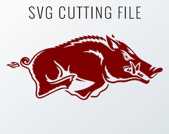 Arkansas Razorbacks Cutting Files in Svg, Eps, Dxf, Png, Jpeg, and Studio for Cricut & Silhouette