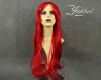 Red Wig | Wavy Red Wig | ariel wig | poison ivy wig | ariel cosplay | poison ivy cosplay - long wig with high quality synthetic hair