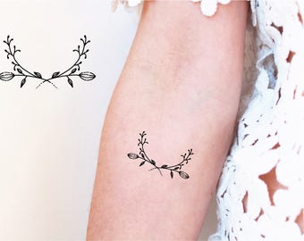 flower tattoo etsy flower tattoo etsy