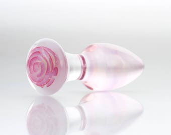 Glass Butt Plug - Totty - Medium - One Of A Kind Mature/adult/anal/sex Toy