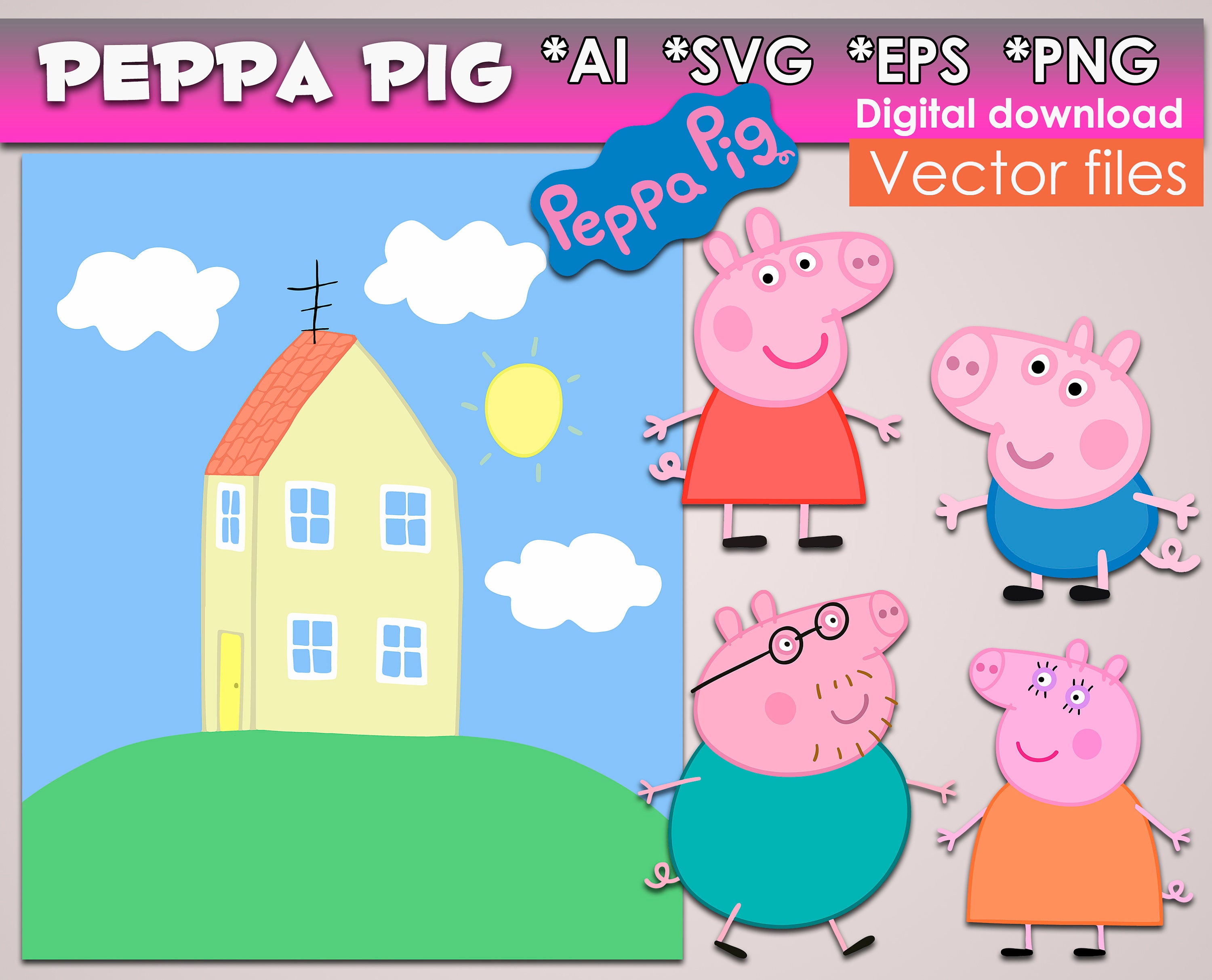 Free Free Peppa Pig Birthday Svg Free 270 SVG PNG EPS DXF File