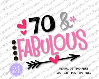 Download 70 and fabulous svg | Etsy