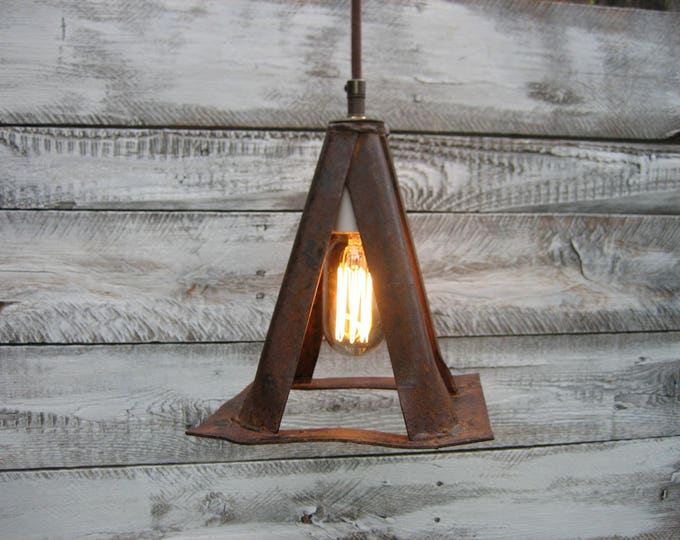 Set of three Vintage Jack Stand Pendant Lights