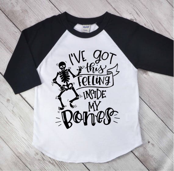 Download I've Got this feeling inside my bones skeleton raglan