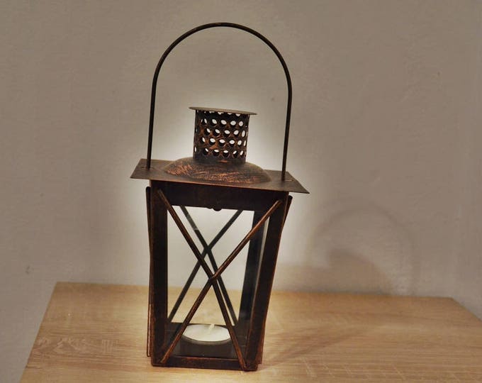 10%OFF Rustic home decor / Bronze lantern / Rustic lantern / Lanterns / wedding lantern / weddings lanterns / lantern centerpiece