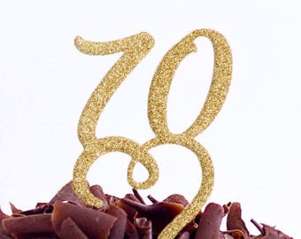 70 Birthday Party Cake Topper - 70 Cake Topper - Seventy Cake Topper - Seventieth Cake Topper - 70th Cake Topper - Same Day Dispatch