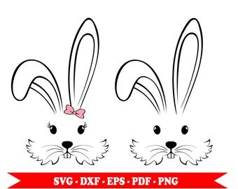 Rabbit, Bunny svg, svg clip art in digital format, eps, dxf, png, pdf. For Cricut, Silhouette cutting file Cameo, vinyl.