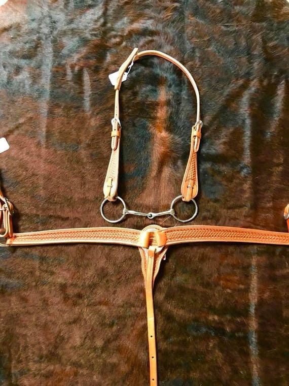 Tooled Leather Tack Set