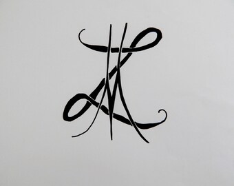 personalized monogram initials letters entwined s and k tattoo personalized monogram initials letters entwined s and k tattoo