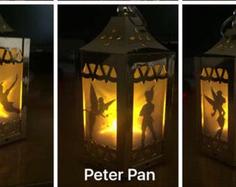 Peter Pan Inspired - Battery-Operated Plastic Mini Lanterns (Gold)