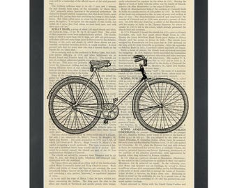 Vintage Retro Bicycle AtC size Digital Download Collage Sheet