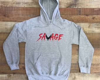 Savage hoodie (logan paul) merch (red &black logo)