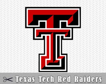 SVG PNG Texas Tech Red Raiders Logo Layered Vector Cut File Silhouette Studio Cameo Cricut Design Template Stencil Vinyl Decal Transfer Iron