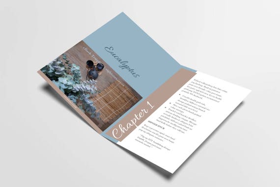 eBook Template | Eucalyptus Fresh | Customizable eBook Template | Google Docs / Windows Word DOCX / Mac Pages / A4 / Letter Available