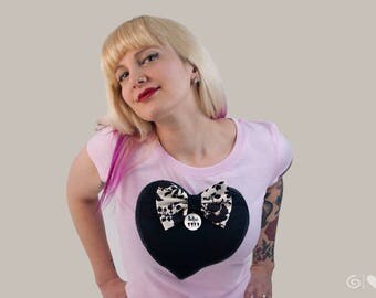 The Beatles pink Sweet-heart Top