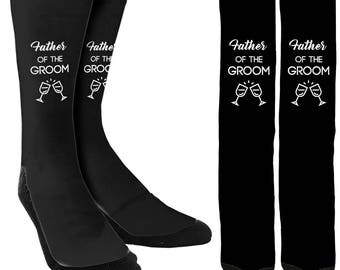 Father of The Groom Crew Socks - Wedding Socks - Wedding Gifts- Novelty Socks - Unique Socks - Gifts for Her - Gifts for Him - FREE Shipping