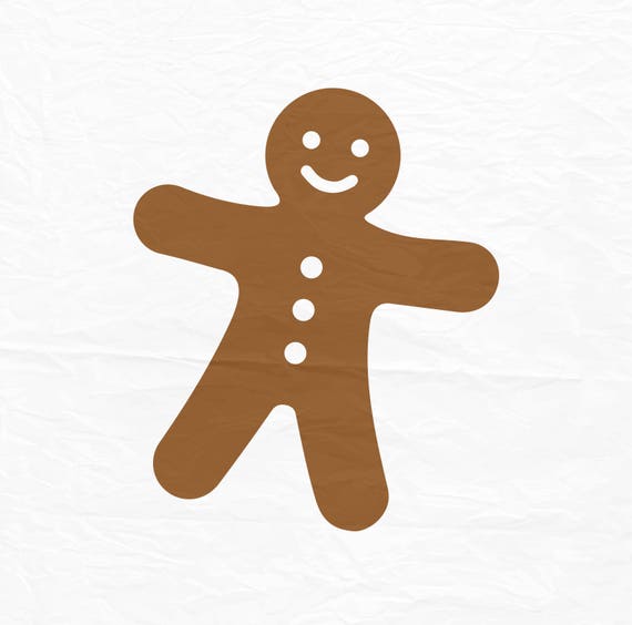 Download Gingerbread Man SVG Christmas SVG Silhouette Cut Files