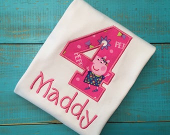 Peppa Pig birthday shirt, peppa pig shirt, peppa pig birthday outfit, peppa pig birthday party, peppa pig, peppa pig outfit