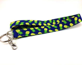 Pineapple Lanyard, Cartoon Pineapple Lanyard, Fruit Badge Holder, Car Key Holder, ID Badge Clasp