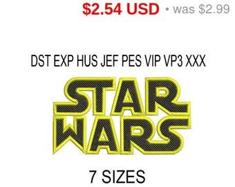 TODAY SALE 15% Star Wars embroidery design / embroidery designs / INSTANT download machine embroidery pattern
