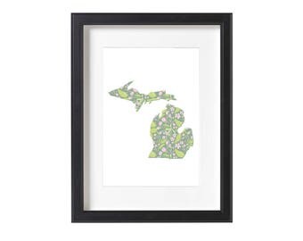 Michigan Wall Art michigan wall decor | etsy Michigan Wall Art michigan wall decor | etsy