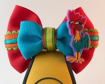 Moana Collection - Hei Hei inspired Walt Disney World Magic Band Bow / Apple Watch Accessory ** Hat Bow Option**