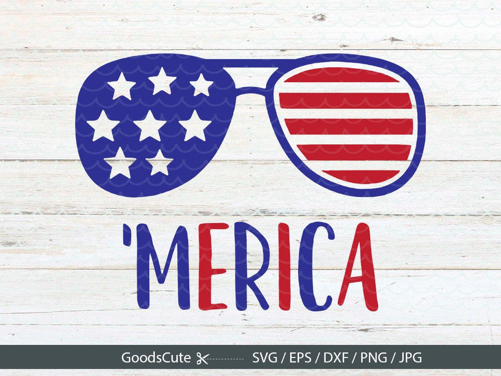 Download Merica SVG July 4th SVG America SVG for Silhouette Cricut