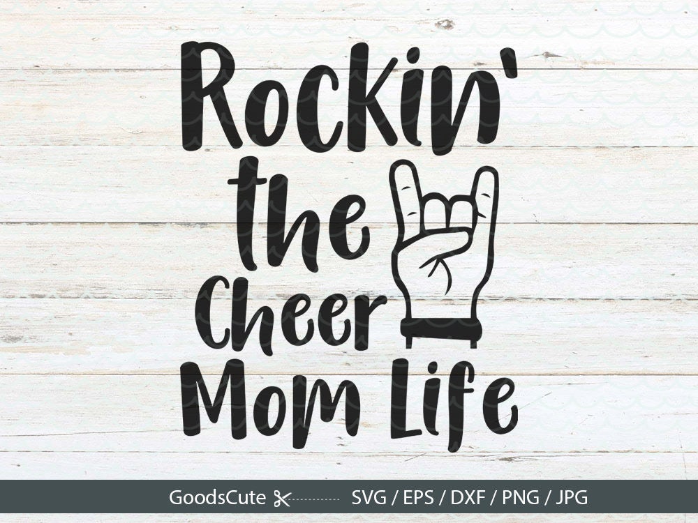 Download Rockin' the Cheer Mom Life SVG Mom Life SVG Clipart Vector