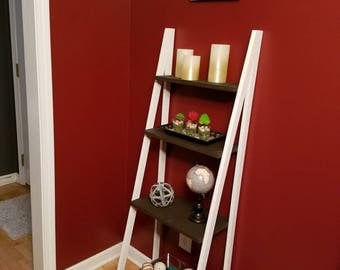 2-Tone Ladder Shelf/Bookcase