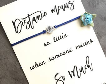Long distance gift, Going away gift, Compass bracelet, Friendship bracelet, Best friend bracelet, Bff gifts, Long distance friendship, A75
