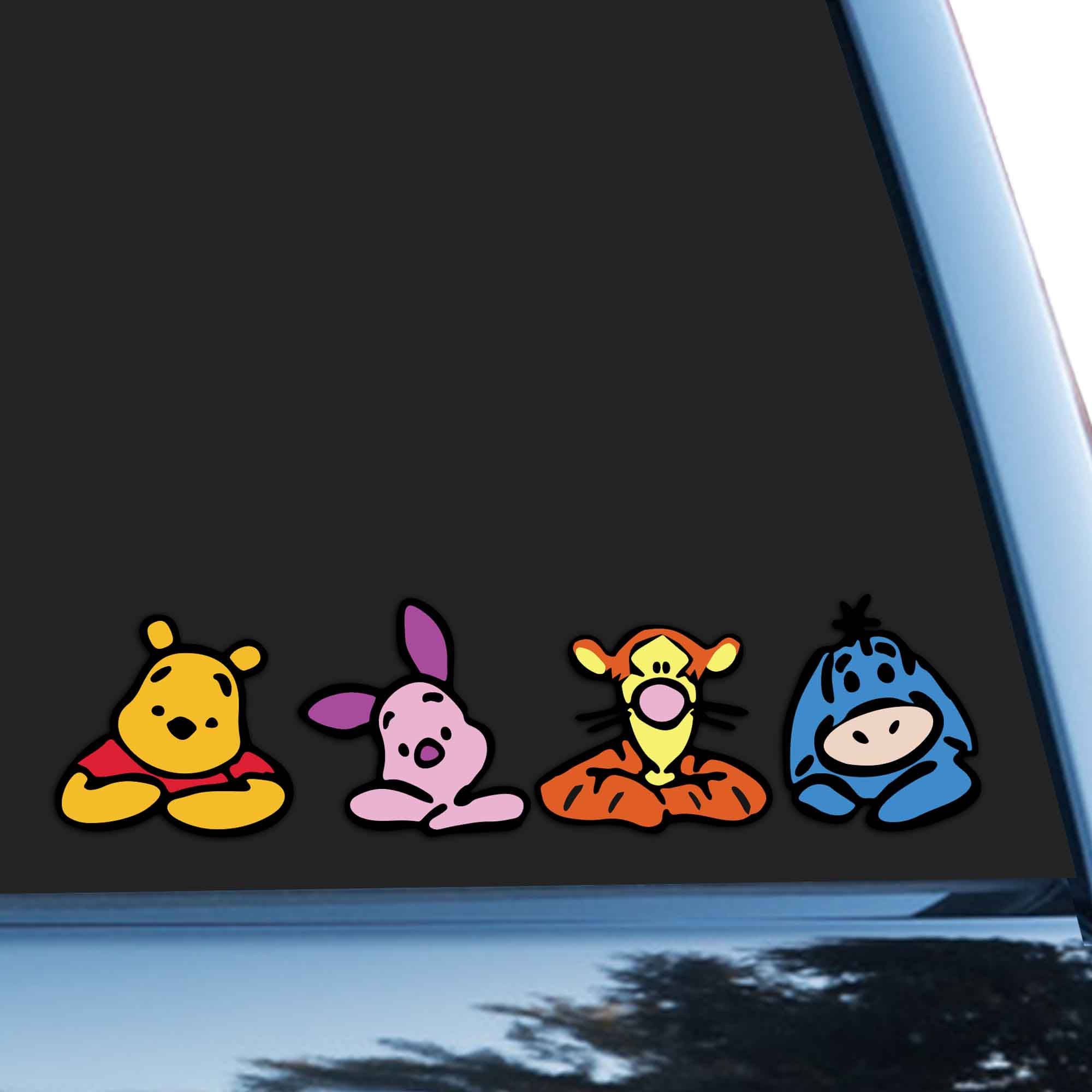 4x Pooh Car Sticker Disney Bumper Sticker Window Decal Vinyl
