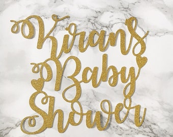 Personalised Baby Shower Cake Topper