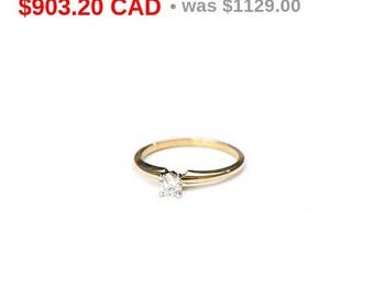 Vintage Solitaire Engagement Ring