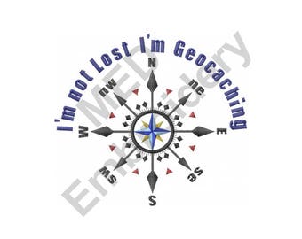 Compass - Machine Embroidery Design, Geocaching