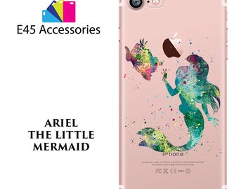 ARIEL The Little Mermaid Disney Watercolour Hard Case for iPhone 5S 5 SE, iPhone 6S 6 or iPhone 7