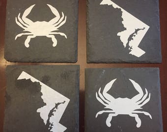 Maryland slate coasters