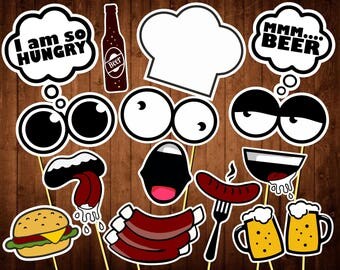 BBQ Party Photo Booth Prop: PARTY PROPS Barbecue