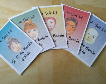 Cartes d'Encouragement Personnalisé en français