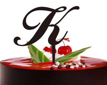 Customized Monogram Letter K Cake TopperPersonalized A To Z Wedding Topper Customized Monogram Letter K Cake TopperPersonalized A To Z Wedding Topper