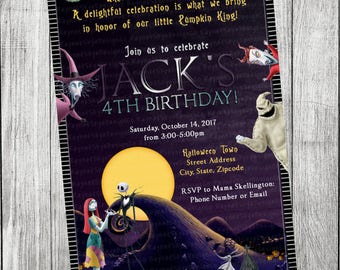 Nightmare Before Christmas Invitation