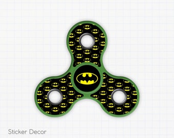 Batman, Fidget Spinner Sticker Decal, Fidget Toy, Hand Spinner, Stress Toy