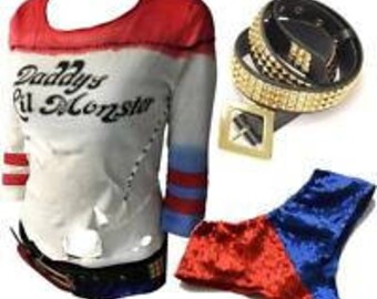 SUICIDE SQUAD Harley Quinn's Cosplay Outfit