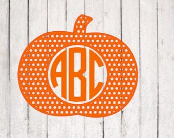 Pumpkin svg| Pumpkin cut file | Monogram svg Files | Silhouette Files | Cricut Files | SVG Cut Files | PNG Files