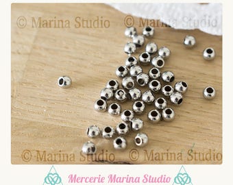 10 perlesn 4mm en acier inoxydable