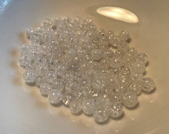Ice Flake Quartz Round 6mm