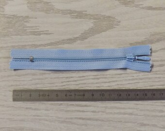 Blauwe rits drop 12 cm