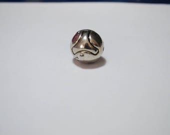 Large metal plastifie.19 mm round bead